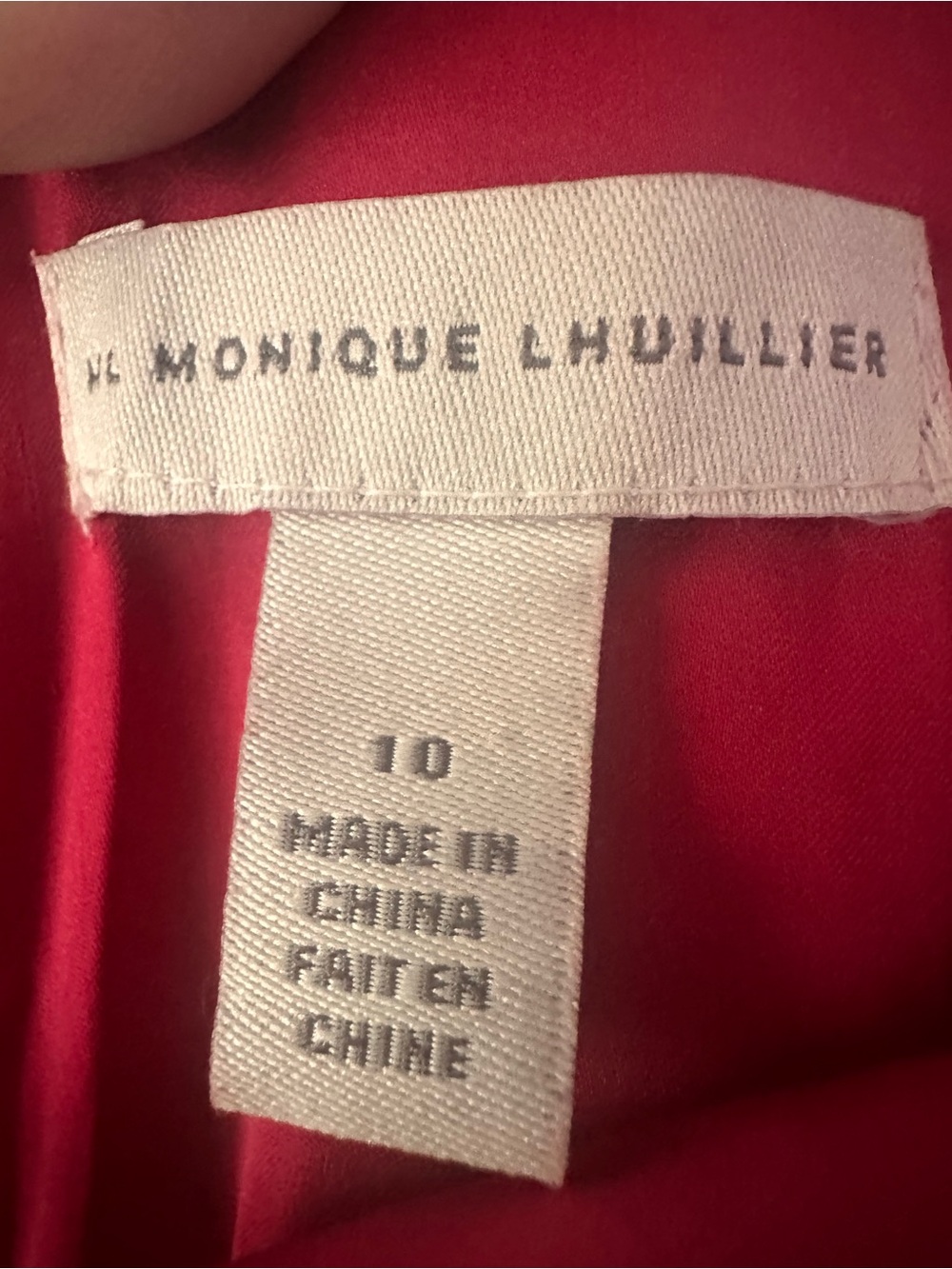 Monique Lhuillier Vibrant Red Dress - Picture 3 of 3